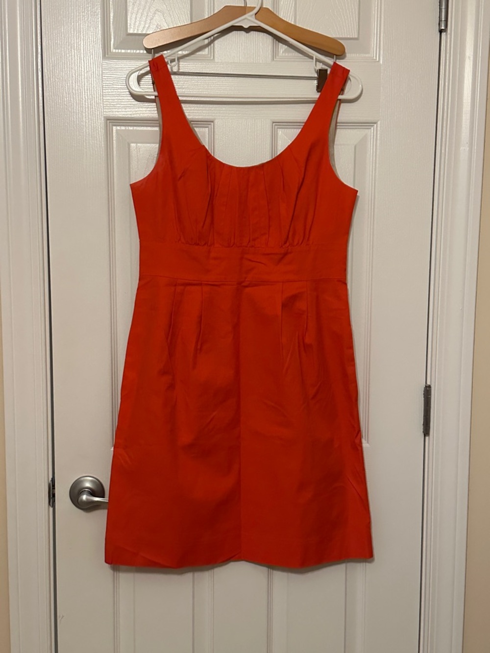 J. Crew Sleeveless Orange-Red Mini Dress